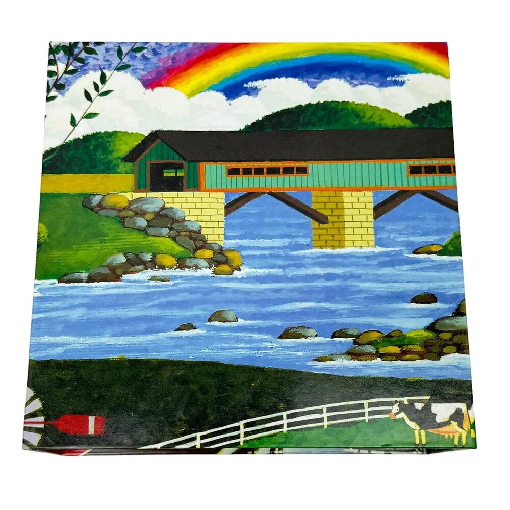 Unbranded 20150MSDG Flap Box Rainbow Bridge & Racecar Jigsaw Puzzles *COMPLETE*